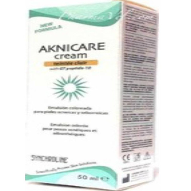 Synchroline Aknicare Cream Teintee Clair 50ml